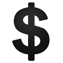 Dollar, Currency Black icon
