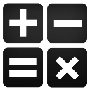 calculator Black icon