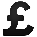 pound, Currency Black icon