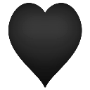 Heart, Cards Black icon
