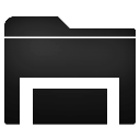 Folder, stack Black icon