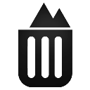 Full, Recyclebin Black icon