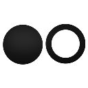 flickr Black icon