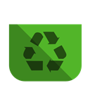 recycling, Empty, Bin ForestGreen icon