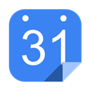 google, Calendar RoyalBlue icon