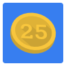 coin, Flip RoyalBlue icon