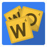 with, words, friends RoyalBlue icon