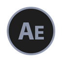 After, effects Black icon