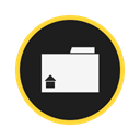 Folder, Home Black icon