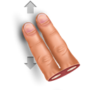 swipe, vertically, Gesture Icon