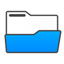 Folder, open Black icon