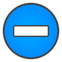 Minus, sign DodgerBlue icon