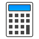 calculator DarkSlateGray icon