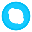Skype DeepSkyBlue icon