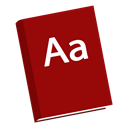 dictionary DarkRed icon