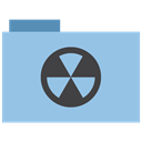 Burn, Folder, appicns SkyBlue icon