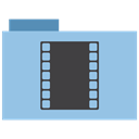 Folder, appicns, movie SkyBlue icon