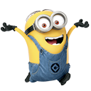 happy, minion DarkSlateGray icon