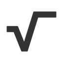 square, root Black icon