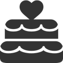 wedding, cake DarkSlateGray icon