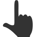 Finger, thumb, And DarkSlateGray icon