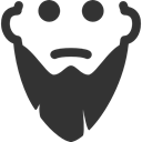 long, Beard DarkSlateGray icon