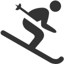 Skiing DarkSlateGray icon