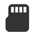 Sd, Micro DarkSlateGray icon