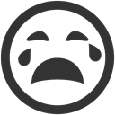 Crying DarkSlateGray icon
