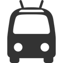 Trolleybus DarkSlateGray icon