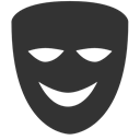 Comedy, Mask DarkSlateGray icon