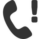 Call, missed DarkSlateGray icon