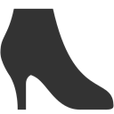 woman, shoe DarkSlateGray icon