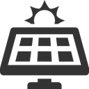 Panel, solar DarkSlateGray icon
