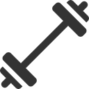 Barbell Black icon