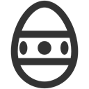 easter, egg DarkSlateGray icon