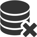 Database, delete DarkSlateGray icon