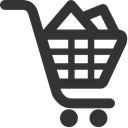 filled, Cart, Shoping DarkSlateGray icon