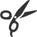 Barber, scissors Black icon