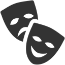 theatre, Masks DarkSlateGray icon