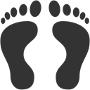 Footprints, Human DarkSlateGray icon