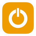Metroui, power Orange icon