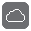 icloud, Metroui DimGray icon