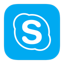 Skype, Metroui DeepSkyBlue icon