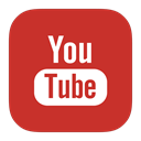 youtube, Flurry Firebrick icon