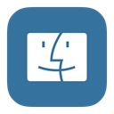 mac, Finder, Metroui SteelBlue icon