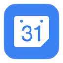 google, Flurry, Calendar DodgerBlue icon