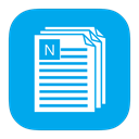 notepad, Metroui DeepSkyBlue icon