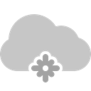 Cloud, snowflake Silver icon