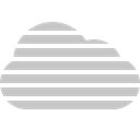 Fog, Cloud Silver icon